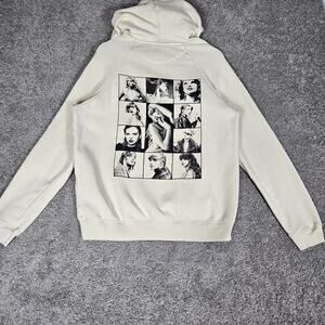 Taylor Swift Hoodie Adult XL Beige Eras Tour Pullover Hooded Pockets 2023 2024